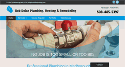 Desktop Screenshot of bobdolanplumbing.com